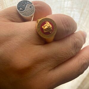 BNIB Gold Versace Medusa Ring